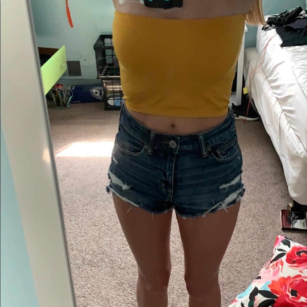 Yellow American Eagle Tube Top